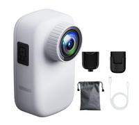 Jrudjsnhhty Cámara de Acción para Pulgar Anti-Vibración 4K WiFi Cámara de Bolsillo Control Remoto Inalámbrico Ciclismo Al Aire Libre Bodycam Cámara Deportiva B