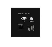 Jrudjsnhhty Enrutador WiFi de 2,4 GHz y 300 Mbps, Enchufe WiFi Inalámbrico, Relé Ap RJ45, Panel de Enchufe USB Inteligente, Enrutador WiFi de Pared Integrado B