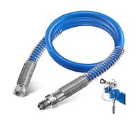 Jrudjsnhhty Manguera de ExtensióN de Rociado de Pintura Sin Aire de 4 Pies, Manguera LáTigo Rociado Pintura una PresióN de 3/16 Pulgadas, Tubo Pintura de Pared Extendido de 3000PSI, 1 Unidad