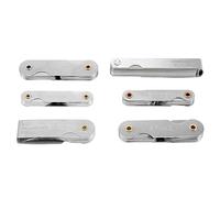 Jrudjsnhhty Medidor de Radio de Acero Inoxidable de 6 Piezas con Calibre de Espesores Medidor de Filete de Radio de y Herramienta de MedicióN de Espacio de 0,04-0,88 Mm