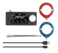 Jrudjsnhhty Mini Receptor de Radio SI4732 + Kit de 2 Antenas, Radio Portátil de 10 KHz A 180 MHz, Radio Am/FM, HF, SW, MW, VHF, Miniradio SI4732