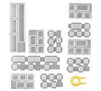 Jrudjsnhhty Molde de Resina de Silicona DIY para Teclado MecáNico, Moldes de Epoxi de Cristal, Herramientas de FabricacióN de Manualidades Hechas a Mano para Cherry MX