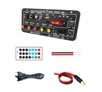 Jrudjsnhhty Placa Amplificadora Bluetooth Digital de 12 V, Subwoofer, Micrófono Dual, Amplificador de Karaoke, Altavoz para Cine en Casa, Enchufe Europeo