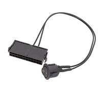 Jrudjsnhhty Probador de Arranque de Fuente de AlimentacióN ATX Hembra de 24 Pines, Puente de Arranque, Cable de Interruptor de Encendido y Apagado, 18AWG, 30CM