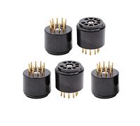 Jrudjsnhhty Protector de Prueba de Enchufe de Tubo de VacíO de 9 Pines para 6DJ8 12AX7 ECC83 B339 CV492 6L13 12AU7 ECC82 B329 Tubo de Alta Fidelidad AMP Chapado en