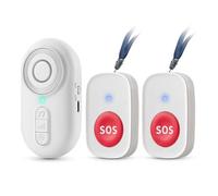 Jrudjsnhhty Q26 Timbre Inteligente Inalámbrico Timbre Cuidado de Ancianos Dispositivo de Llamada de Emergencia de Enfermería Localizador de Enfermería de Alarma SOS