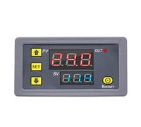 Jrudjsnhhty Relé de Retardo de Tiempo Digital Pantalla LED Interruptor de Control del Temporizador de Relé de TemporizacióN Ajustable Interruptor de Retardo de Tiempo AC110-220V