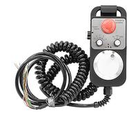 Jrudjsnhhty Rueda de Mano Tipo 4 Ejes Universal CNC MPG Rueda de Mano Colgante 100 Pulsos 5V y Parada de Emergencia CNC Router Rueda de Mano