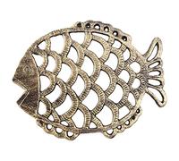 Jrudjsnhhty Salvamanteles de Hierro Fundido de Vintage de 7,5 X 6 Pulgadas para Utensilios de Cocina y Platos Calientes con Patas de Goma