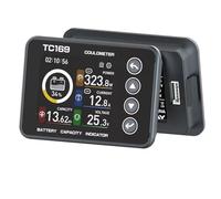 Jrudjsnhhty TC169 Coulombímetro de Alta Precisión DC6-60V Indicador de Capacidad de Batería de Litio Pantalla A Color Medidor de Potencia Amperímetro