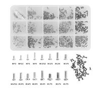 Jrudjsnhhty Tornillos PequeñOs de 800 Piezas para ElectróNica, Kit de Tornillos de MáQuina de Cabeza PequeñA para Anteojos, Relojes, ReparacióN de Relojes