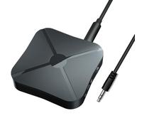 Jrudjsnhhty Transmisor Bluetooth Receptor 2 en 1 EstéReo InaláMbrico MultifuncióN PortáTil Conveniente Convertidor de Audio