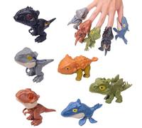 JRYGAC 6 Piezas Dinosaurios Morderse los Dedos - Juguetes de Una Variedad de Estilos y Descompresión, Interactivos para Fiestas de Niños, para Chico Chica