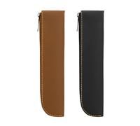 JRYXDS 2 pezzi Estuche Escolar Rectangular Estuche de Piel Escolar Pequeño Cuadrado para lápices Goma Elástica