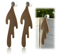 JRYXDS 2 Uds Marcapáginas De Café Derramado Marcadores De Cuero Creativos Y Personalizados Ideal Para Amantes De Los Libros Idea De Regalo Para Niños Y Adultos