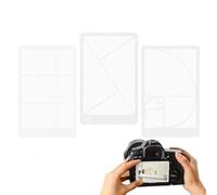 JRYXDS 3 Unidades Golden Ratio View Finder, Fibonacci Composition View Finder, Herramienta De Composición De Fotos Tercera Regla Herramienta De Composición Para Dibujar, Para Pintura, Bocetos