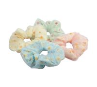 JRYXDS 4 piezas Gomas de pelo de seda suave gomas elásticas de satén elegantes de pelo de seda grandes para mujeres cabello grueso o fino Ligas de Pelo Accesorios de Soporte de Cola de Cabello