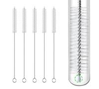 JRYXDS 5 Cepillo Para Limpiar Pajitas, 30 Cm Cepillo De Limpieza De Pajita Reutilizable,Para Pipas, Vasos, Biberones Y Pajitas