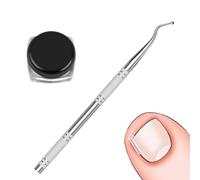 JRYXDS 50 Almohadillas En Forma De C Para Uñas Encarnadas - Correctores Indoloros Para Onicocriptosis Con Lima Incluida, Tiras Correctoras + Extractor De Uñas, Kit Fácil De Usar Para Tratar Uñas