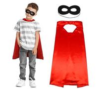 JRYXDS Héroe de Fieltro Superhéroe Capa Niño Superhéroe Capa Superhéroe Capa con Máscara de Disfraces Set para Niño Niña Cumpleaños Regalos Halloween Fiesta de Carnaval