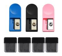 JRYXDS Minas De Recambio para Compás, 3 Unidades de sacapuntas Universal con 80 Piezas Recambio De Mina 2 mm,Minas de Compás Recambiios en Tubos, Minas para Compás, Minas De Recambio para Compás 2B