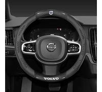 JRZCXGZX Coche Cubierta Volante para Volvo XC90 XC60 V50 S60 V70 V60 V40 S90 Cubre Volante, Sport Transpirable Funda Protectora Volante, Funda Volante Accesorios de Interior,Black Style
