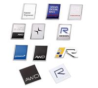 JRZCXGZX Coche Logo Emblema para Volvo XC60 S90 XC90 S60 Polestar Insignia Automóvil Señales Letra Calcomanía Pegatinas con Logotipo de Coche Accesorios Exteriores,A Style