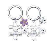 JRZDFXS 2 piezas llavero Llavero de los abuelos Regalo Abuela Llavero Abuela Llavero,Regalo de cumpleaños Para Abuela abuelo Regalo del abuelo El regalo de la abuela Regalos Navidad