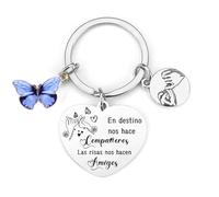 JRZDFXS Regalo de buenos amigos Regalo Amiga Llaveros para Amigas y Hermanas Llaveros para Tu Mejor Amiga regalos de cumpleaños Regalo Graduación Regalo Navidad (8)