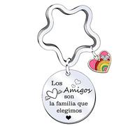 JRZDFXS Regalo de buenos amigos Regalo Amiga Llaveros para Amigas y Hermanas Llaveros para Tu Mejor Amiga regalos de cumpleaños Regalo Graduación Regalo Navidad (1)