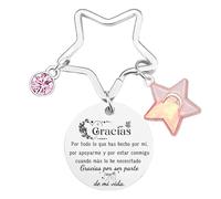 JRZDFXS Regalo de buenos amigos Regalo Amiga Llaveros para Amigas y Hermanas Llaveros para Tu Mejor Amiga regalos de cumpleaños Regalo Graduación Regalo Navidad (7)