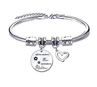 JRZDFXS Regalo Madrina Pulsera para Madrina Pulseras‘’solo las mejores tias ascienden a madrinaspara Madrina Regalo de Cumpleaños Regalos Navidad Madrina Ideas Regalo Madrina