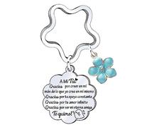 JRZDFXS Regalo Tía Llavero Tía Regalo Cumpleaños Tía Regalo Aniversario Tía Regalo Graduación Tía Regalo doda Tía Regalo navidad Tía