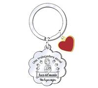 JRZDFXS Regalo Trabajadora social Llavero Una gran Trabajadora social es difícil de encontrar, difícil de dejar e imposible de olvidar