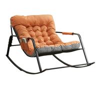 JS Ellie Amplia Mecedora Auxiliar con Cojines extraíbles, Capaz de soportar hasta 200 kg, Ideal para Salones, Balcones y dormitorios Orange