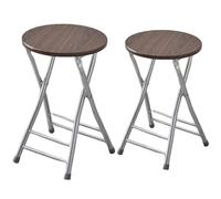 JS Ellie Juego de 2 sillas Plegables de Madera con Respaldo, la Estructura de Metal Puede soportar hasta 300 kg, Adecuado para comedores, Salas de recepción y Estudios. 24