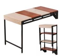 JS Ellie Mesa Plegable montada en la Pared, se Puede Transformar en un Estante de Pared y se Puede Utilizar como Mesa de Comedor, Soporte para Plantas o Escritorio F