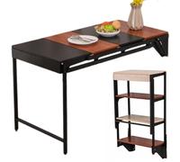 JS Ellie Mesa Plegable montada en la Pared, se Puede Transformar en un Estante de Pared y se Puede Utilizar como Mesa de Comedor, Soporte para Plantas o Escritorio A