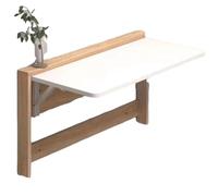 JS Ellie Mesa Plegable Multifuncional montada en la Pared, con una Capacidad de Peso mínima de 60 kg, Ahorra Espacio y se Puede Utilizar para Trabajar, estudiar o cenar. Two-Tone 80cm