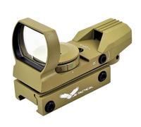 JS-Tactical Red Dot Compact 15x35 Tan | Mira para carabinas, Rifles y escopetas de balines 15x35 Uso exlusivo Deportivo