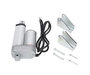 JS TGZ U1 Motor Putter eléctrico, actuador lineal eléctrico con soporte de montaje, actuador de aleación de aluminio de carrera de 50 mm de empuje 750N para barcos, automóviles, (12 V CC.)