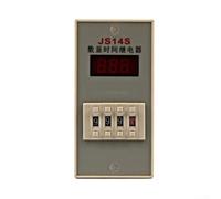 JS14S Digital para relé de tiempo programable temporizador de retardo CA 12 V 24 V 110 V 220 V 380 V con base de enchufe de 11 pines, sincronización ajustable para control industrial, fábrica de