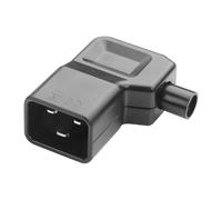 JSADZKJ Adaptador de Corriente alterna IEC320 C19 en ángulo Recto,Conector enchufable extraíble DIY C19 de 16 A/250 V,Adaptador UPS C19 de 90 Grados,para Ordenadores,monitores y servidores (C20)