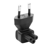JSADZKJ Adaptador de Corriente de Enchufe Europeo de 90 Grados a IEC C5,Adaptador de Corriente de Enchufe Europeo a C5 de 10-16A/250W,Utilizado para Cargadores de portátile televisore Monitor