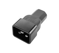 JSADZKJ C13 a C20 Adaptador de Enchufe de alimentación 10A 250V IEC 320C13 Socket a IEC 320 C20 Plug AC Conector 3Pin PC Power Extender, para la computadora PDU UPS Monitor Home Appliance