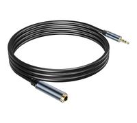 JSADZKJ Cable de audio estéreo de 3,5 mm a 6,35 mm Cable de audio de 1/8" macho TRS a 6,35 mm 1/4" hembra TRS Cable de audio chapado en oro de 1/4 a 1/8 TRS Cable adaptador de audio Aux 1,8 m