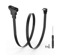 JSADZKJ Cable USB 3.1 tipo C macho a hembra de 90° para montaje en panel,con adaptador USB-C plano de 10 Gbps,cable alargador para carga rápida y sincronización de datos-30 cm