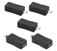 JSADZKJ Micro a Mini USB Adaptador, Micro USB Hembra a 8-Pin Mini USB Macho Adaptador de Conversión para PC,Ordenador,Cámara,Cámara GPS,Car Logger Carga y Transferencia de Datos 5pcs