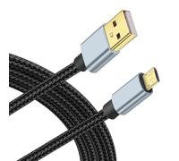 JSADZKJ USB Micro CableUSB A a USB Micro 2.0 de nylon trenzado cable de carga rápida USB Micro Android Cable de carga para teléfono móvil,ordenador portátil,auriculares Bluetooth (3M/10Ft)