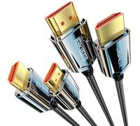 JSAUX 2 Piezas Cable HDMI 8K 2M, Cable HDMI 2.1 Ultra Alta Velocidad 48Gbps (8K@60Hz 4K@120Hz 144Hz), Cable HDMI eARC HDR10 HDCP 2.2&2.3 3D, Compatible con PS5/X Box/UHDTV/Reproductor Blu-ray/Monitor